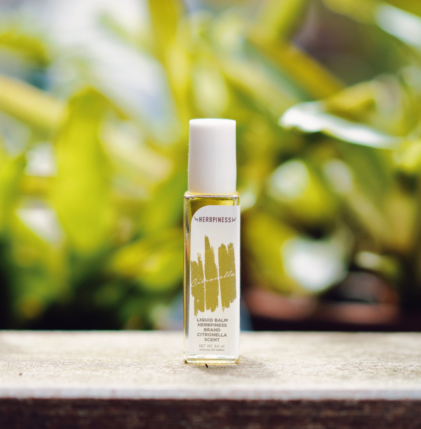 Herbpiness Liquid Balm Roller 9.6ml | Botanical Aroma Relief Oil (Mint / Lemongrass / Lemon / Orange)