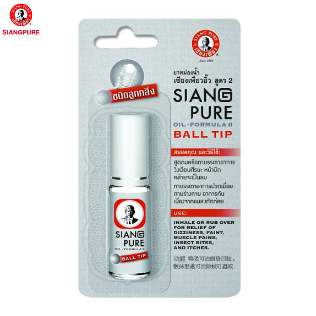 A pure and fragrant oil formula for inhalation or application to relieve dizziness, a Thai product