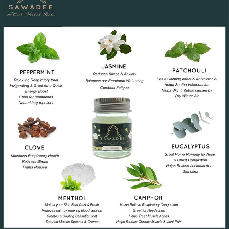 SAWADEE Natural Herbal Aroma Balm Collection